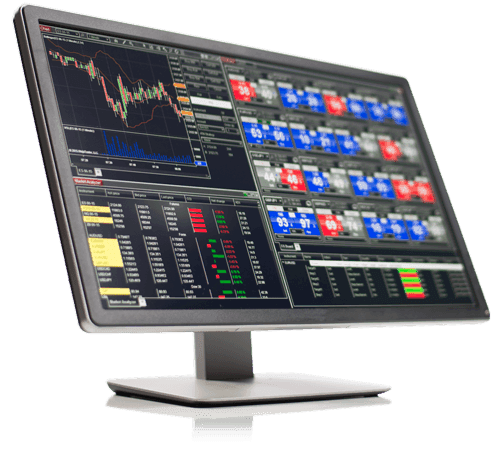 The NinjaTrader platform running on a desktop monitor